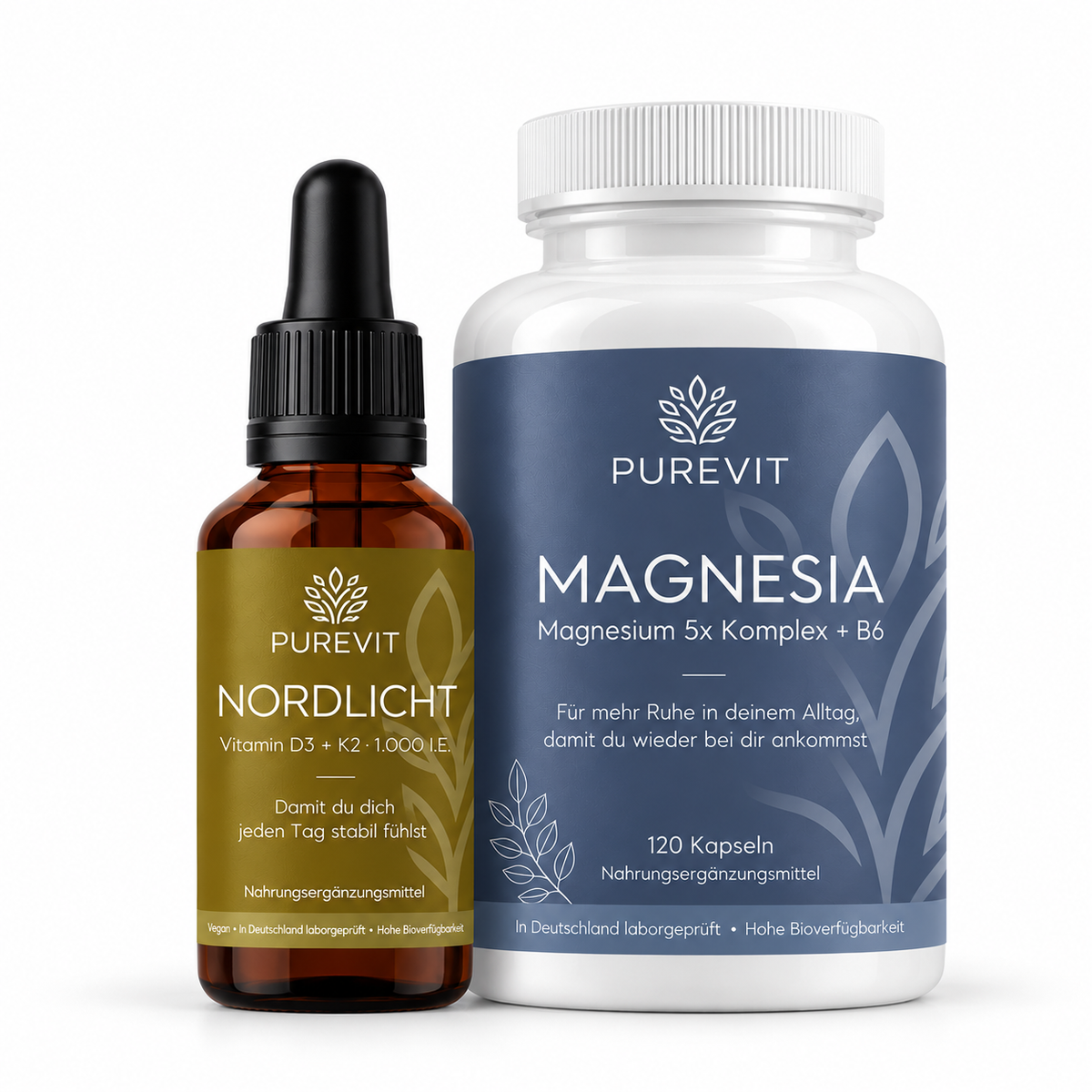 Winter-Set: Vitamin D3 + K2 Tropfen & Magnesium 5x Komplex