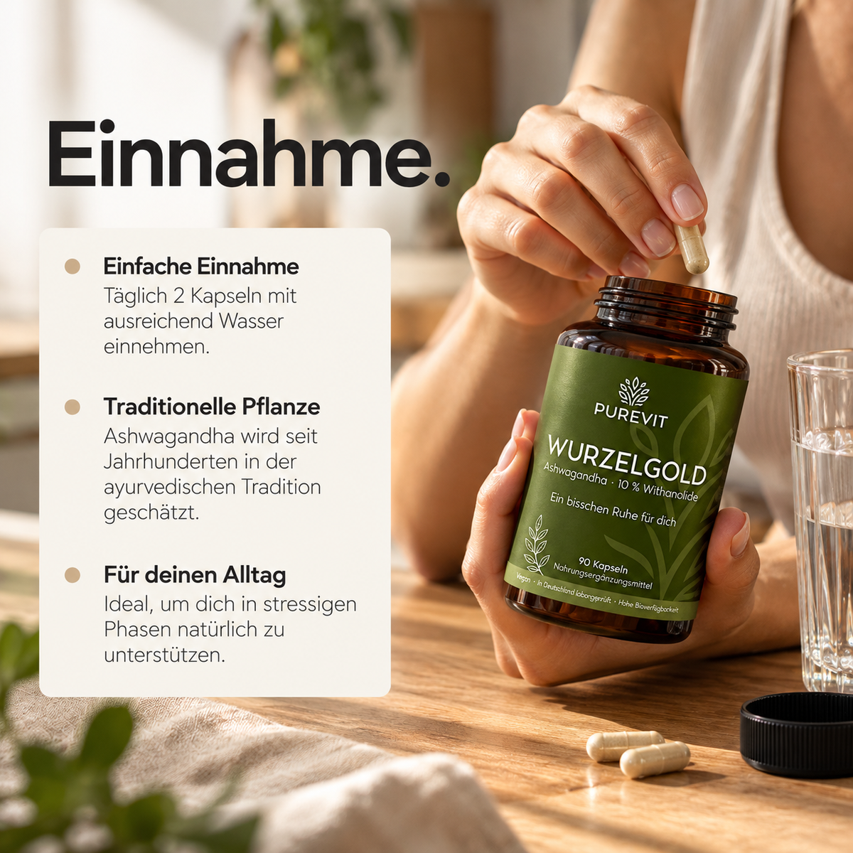 Ashwagandha (10% Withanolide) Kapseln
