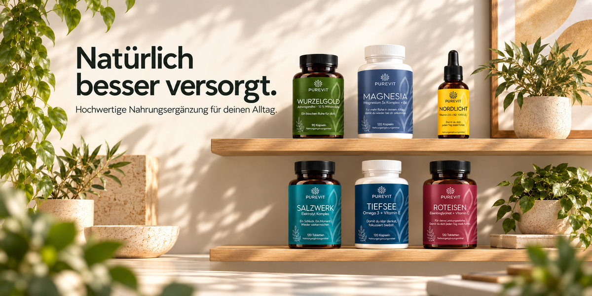 Produkte von Purevit im Regal