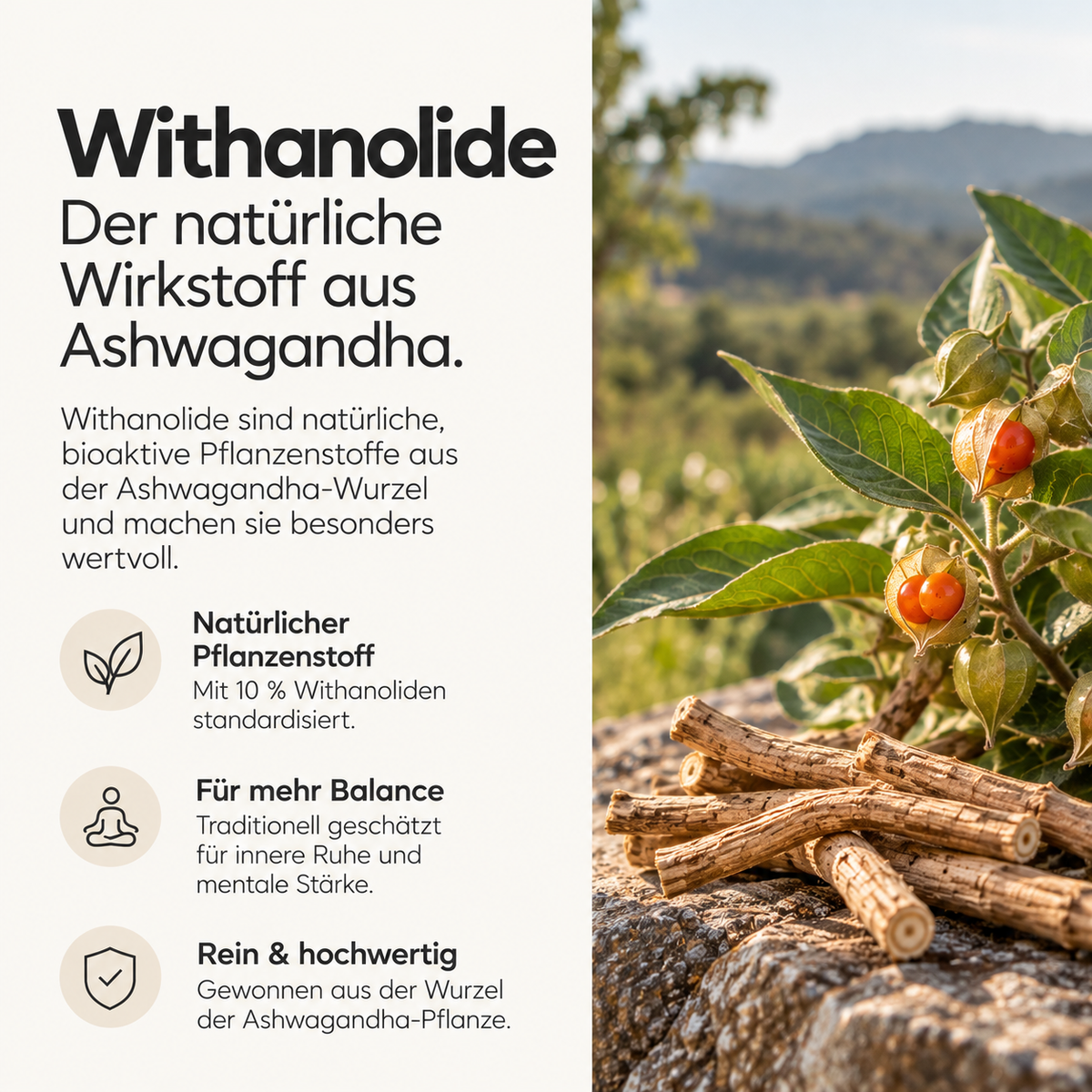 Ashwagandha (10% Withanolide) Kapseln