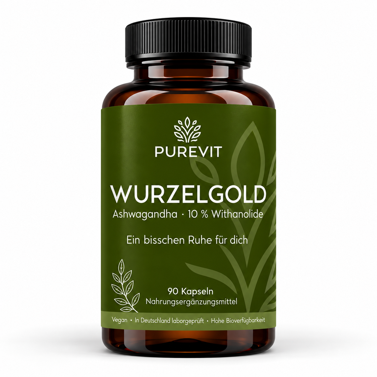 PUREVIT Ashwagandha, Dose mit 90 veganen Kapseln