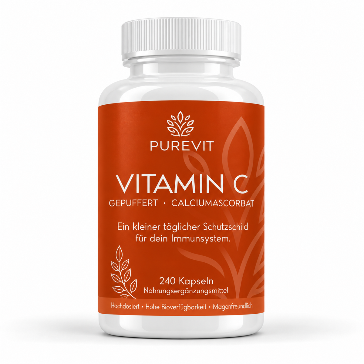 PUREVIT Vitamin C gepuffert, Dose mit 240 Kapseln