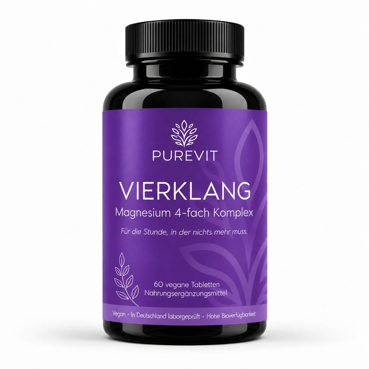 PUREVIT Magnesium 4-fach Komplex, 60 vegane Tabletten