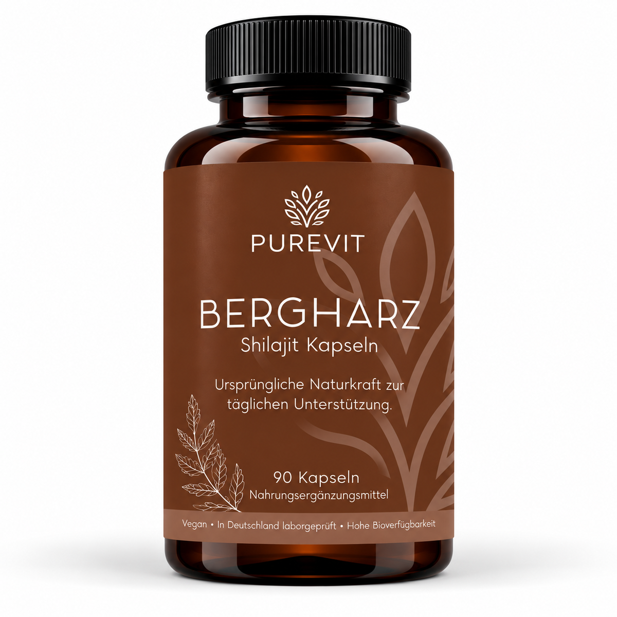 PUREVIT Shilajit, Dose mit 90 veganen Kapseln