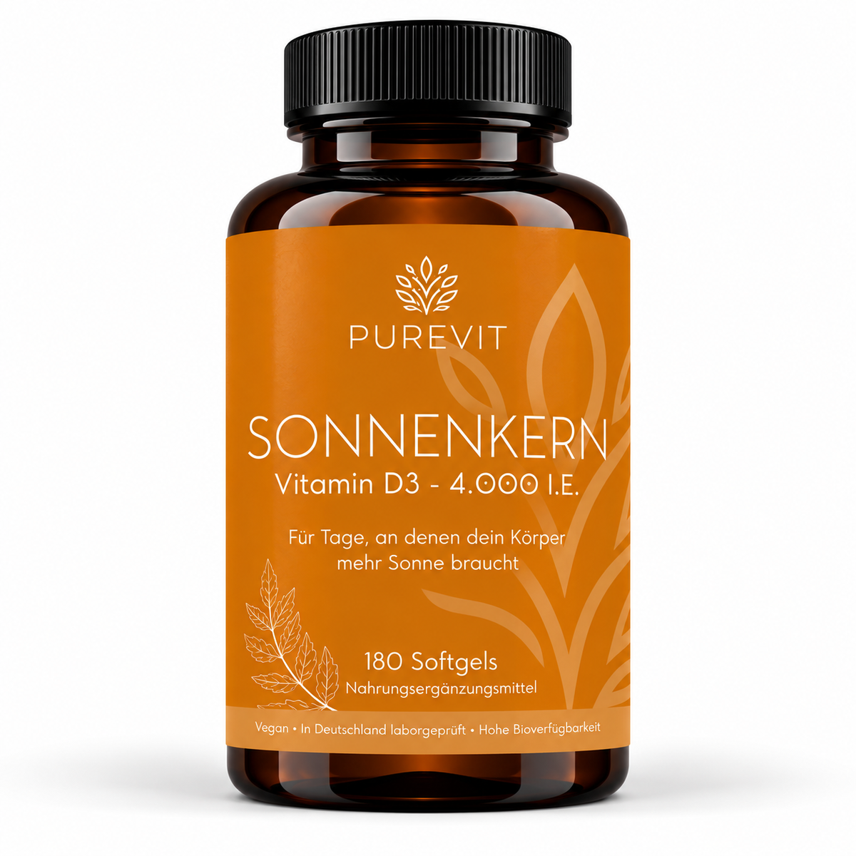 PUREVIT Vitamin D3 4.000 I.E., Dose mit 180 Softgels